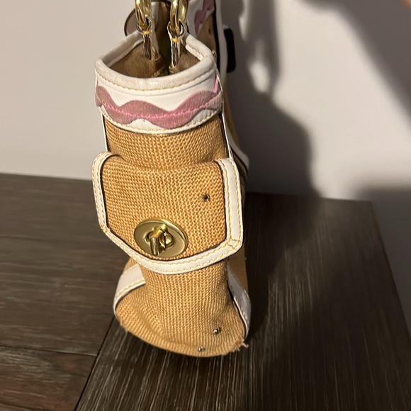 Authentic Vintage COACH Ladybug Motif Boxy Straw Tote Bag, Limited Edition -2004 - Picture 5 of 16